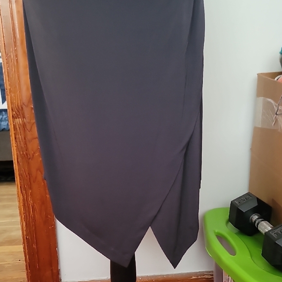 41 Hawthorn Asymmetrical Charcoal Dress - Picture 4 of 11